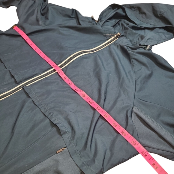 All in Motion Womens Teal Hooded Windbreaker Jacket | Size XL | Sport Zip-up - Picture 9 of 11